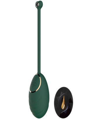 Œuf vibrant Vert Emeraude avec télécommande USB 